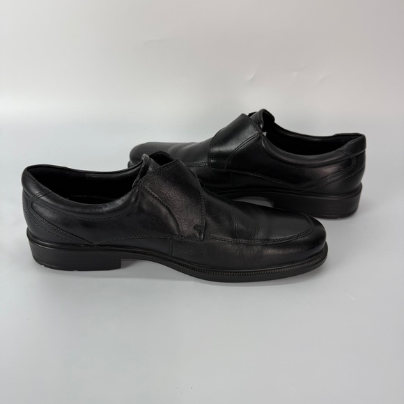 Men\'s Ecco Black Leather Dress Shoes Size 47 main image 6